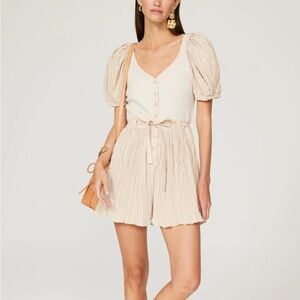 Ulla Johnson Vinny Playsuit Cream